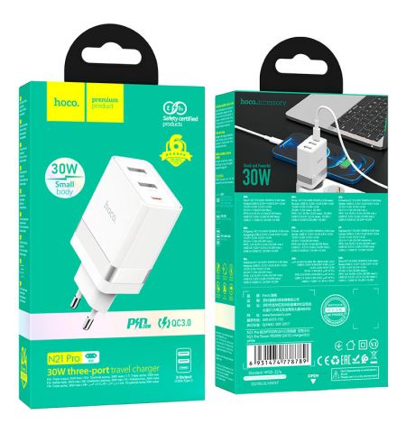 Зарядное устройство HOCO N21 Pro Tourer PD30W