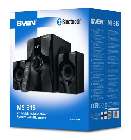 Колонки 2.1 SVEN MS-315 / 46W RMS / Bluetooth / FM-tune / USB Flash / SD card / Black