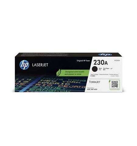 HP 230A Black Toner 2,000 pages for  HP Color LaserJet Pro 4203dn, HP Color LaserJet Pro 4203dw, HP LaserJet Pro MFP 4303dw, HP LaserJet Pro MFP 4303fdn, HP LaserJet Pro MFP 4303fdw