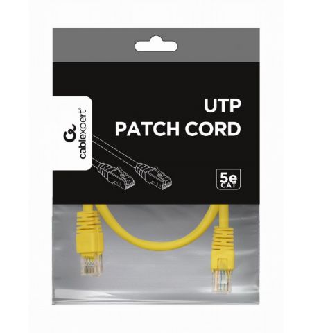 UTP Cat.5e Patch cord, 0.5m, Yellow