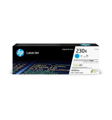 HP 230X Cyan Toner 5,500 pages for  HP Color LaserJet Pro 4203dn, HP Color LaserJet Pro 4203dw, HP LaserJet Pro MFP 4303dw, HP LaserJet Pro MFP 4303fdn, HP LaserJet Pro MFP 4303fdw