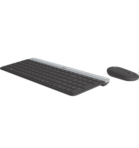 Беспроводная клавиатура и мышка Logitech Combo MK470 Slim/ 2.4GHz nano USB receiver/ Graphite
