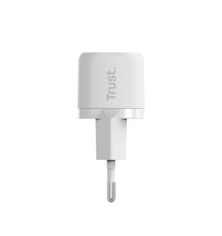 Trust Maxo Ultra-small 20W USB-C Wall Charger with PD, USB PD 3.0 + PPS, White