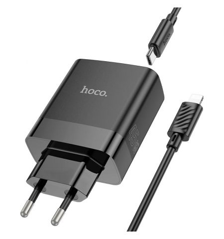 Зарядное устройство HOCO C127A  Intelligent / up to PD45W / QC3.0, Black