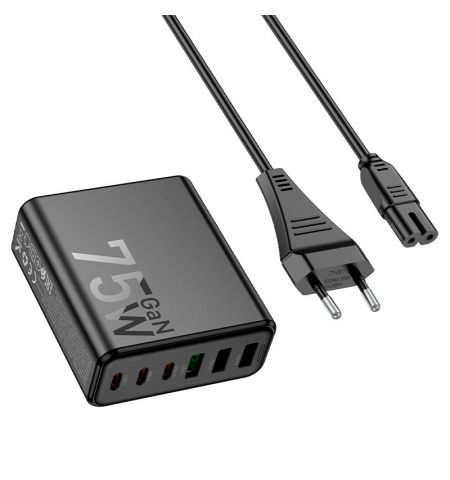 Зарядная станция HOCO C133A Earl 75W PD45W + QC3.0 EU