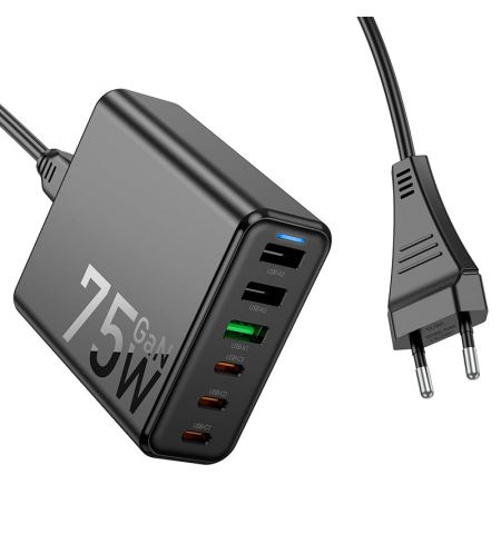 Зарядная станция HOCO C133A Earl 75W PD45W + QC3.0 EU
