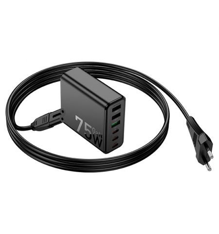 Зарядная станция HOCO C133A Earl 75W PD45W + QC3.0 EU