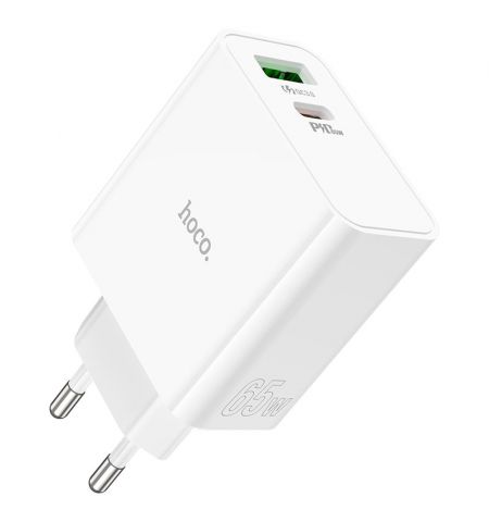 Зарядное устройство HOCO C113A Awesome/ up to PD65W / QC3.0, White