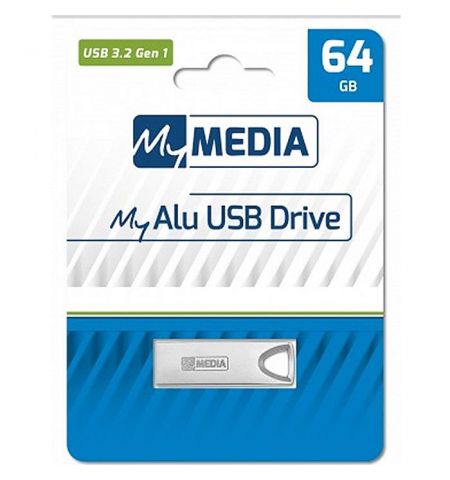 Флеш-накопитель USB MyMedia (by Verbatim) MyAlu USB2.0 64ГБ