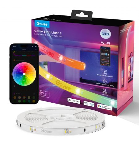 Светодиодная лента GOVEE RGBIC S LED / 5m / Multicolor / Wi-Fi / Bluetooth