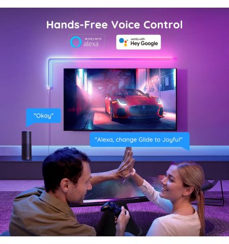 Настенный светильник (6+1) GOVEE Glide RGBIC / Wi-Fi + BT / Multicolor