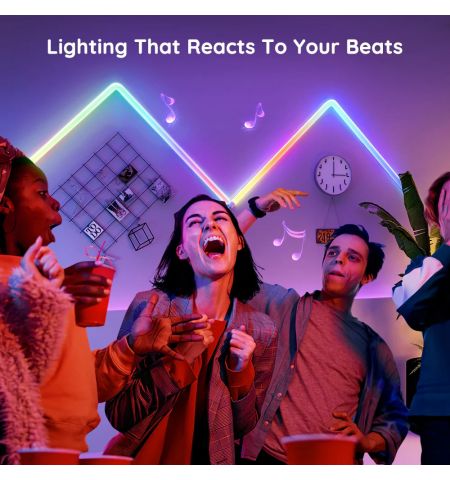 Настенный светильник (6+1) GOVEE Glide RGBIC / Wi-Fi + BT / Multicolor