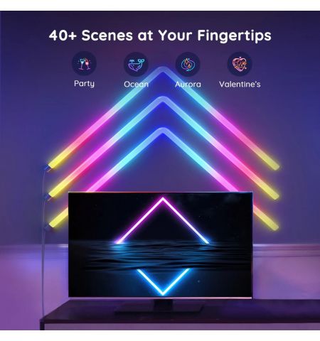 Настенный светильник (6+1) GOVEE Glide RGBIC / Wi-Fi + BT / Multicolor