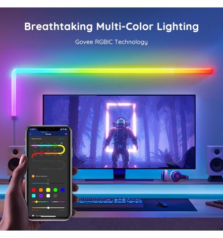 Настенный светильник (6+1) GOVEE Glide RGBIC / Wi-Fi + BT / Multicolor