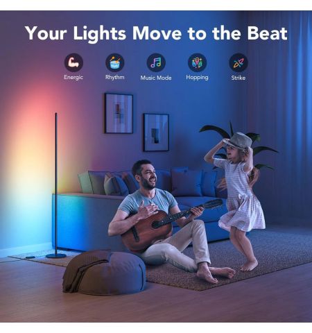 Торшер GOVEE RGBICW Floor Lamp, Wi-Fi + BT, Multicolor + Extra White LEDs