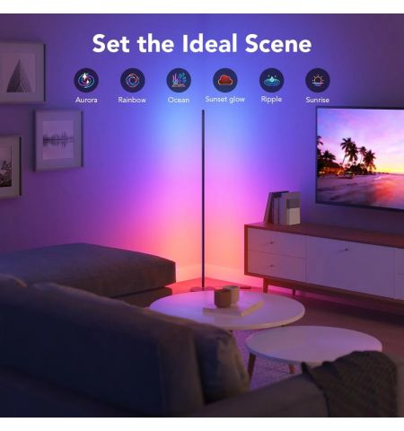 Торшер GOVEE RGBICW Floor Lamp, Wi-Fi + BT, Multicolor + Extra White LEDs