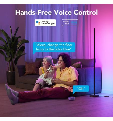 Торшер GOVEE RGBICW Floor Lamp, Wi-Fi + BT, Multicolor + Extra White LEDs