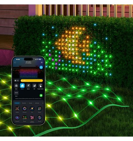 Наружные сетчатые светильники GOVEE RGBIC Net Lights 1.2*1.2m