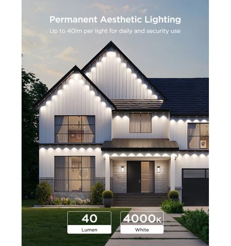 Наружное освещение GOVEE RGBICW Permanent Outdoor Lights 2 30M, 72 Lights