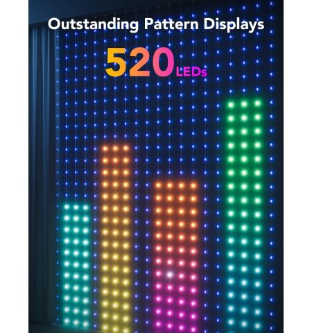 Наружные занавесочные светильники GOVEE RGBIC Curtain Lights 1.5*2m