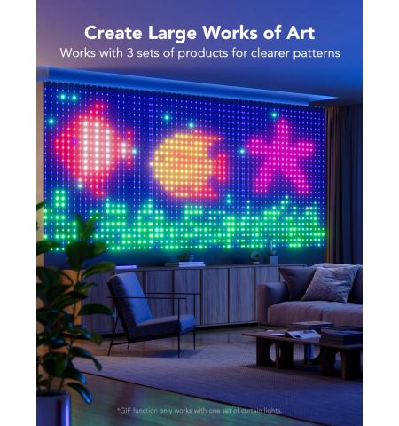 Наружные занавесочные светильники GOVEE RGBIC Curtain Lights 1.5*2m