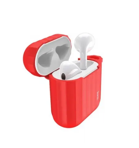 Чехол Hoco WB10 Airpods1/2 silicone case Red