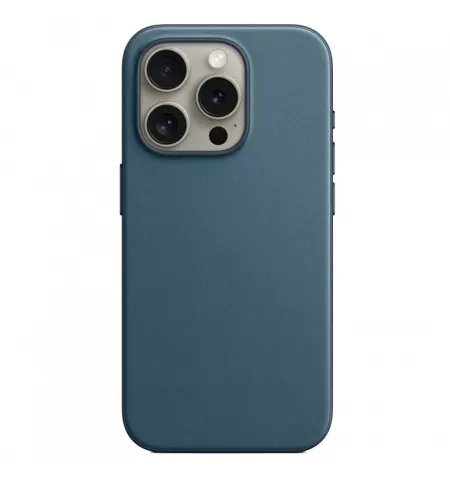 FineWoven Case with MagSafe for iPhone 15 Series Pacific Blue