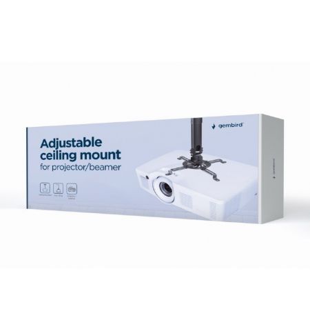 Регулируемое потолочное крепление для проектора Gembird CM-B-01/ 380 ~ 580 mm/ max 13kg/ Black