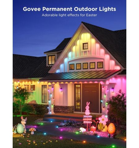 Наружняя светодиодная лента GOVEE RGBIC Smart Outdoor String Lights 15m, 15 Light Bulbs