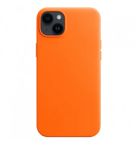 Leather Case Magsafe Orange for iPhone 14 Series