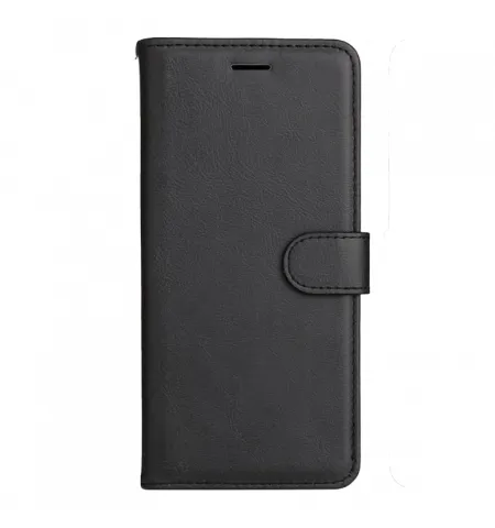 Flip case Smooth/plain leather for Xiaomi Redmi Black