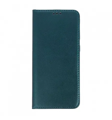 Flip case Smooth/plain leather for Xiaomi Redmi Note Dark Green