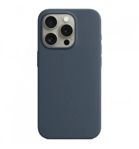 Silicon Case Premium Storm Blue for iPhone 15 Series