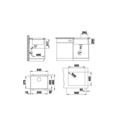 Blanco Etagon 500-U Black