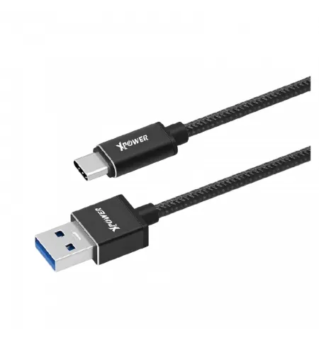 Кабель для зарядки и синхронизации Xpower Type-C cable Speed Cable, 1м, Чёрный