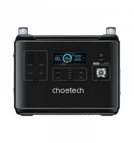 Зарядная станция Choetech BS006, 2000 Вт, Чёрный, Портативная