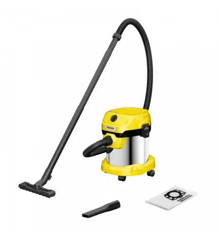 Пылесос Karcher WD 2 Plus S V-15/4/18 1.628-050.0, Жёлтый