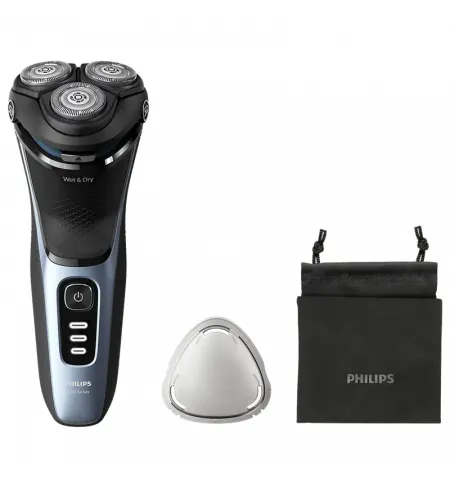 Электробритва мужская Philips S3243/12, Синий | Чёрный