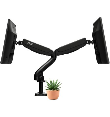 Arm for 2 monitors 13"-31.5" - AOC AD110D0 Black, Desk Clamp/Grommet,