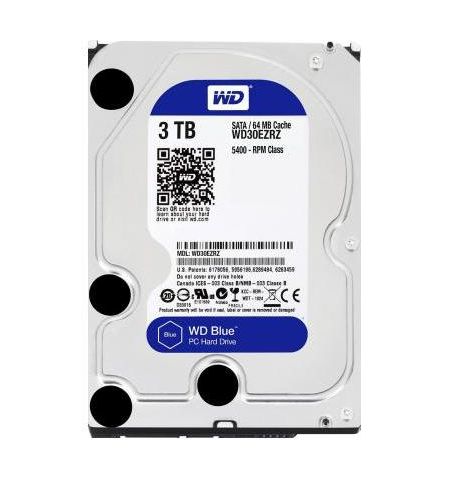 3.5" HDD 3.0TB  Western Digital WD30EZAZ Caviar® Blue™, SMR Drive, 5400rpm, 64MB, SATAIII
