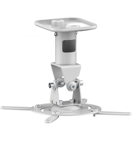 PureMounts PM-SPIDER-PLUS-W Suspension Bracket for Projector, Ceiling to Projector 225mm, tilt: +/- 180°, swivel:180°, rotade: 360°, max 15kg, White