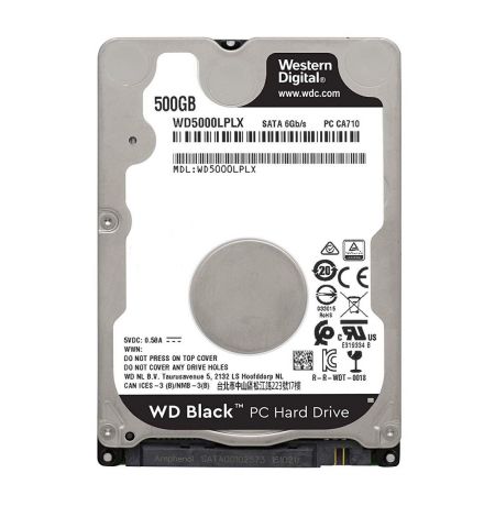 2.5" HDD Western Digital WD5000LPLX, Black / 500GB  / 7200rpm / 32MB