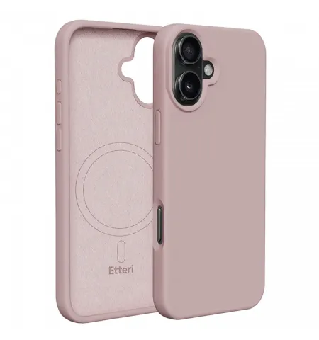 Чехол Etteri Silicone Mag case для iPhone 16, Light Pink