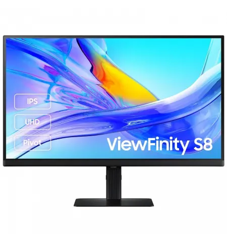 27" Монитор Samsung S27D804UA, IPS 3840x2160 4K UHD, Чёрный