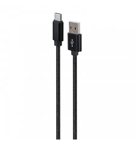 Кабель для зарядки и синхронизации Cablexpert Type-C/USB2.0,  1.8 м, Чёрный