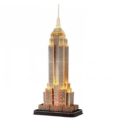 Пазл 3D CubicFun "Empire State Building” с LED подсветкой, 8+