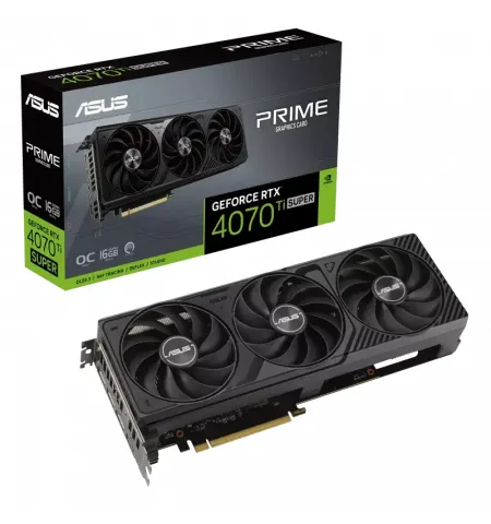 Видеокарта ASUS PRIME-RTX4070TIS-O16G, 16GB GDDR6X 256бит