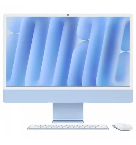 Моноблок Apple iMac A3247, 24", M4 with 8-core CPU and 8-core GPU, 16Гб/256Гб, macOS Sequoia, Синий