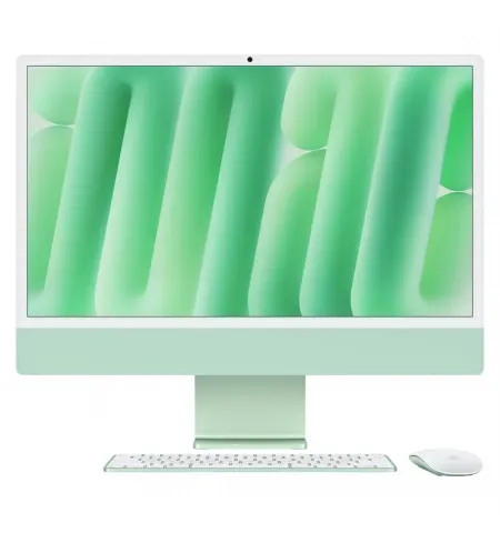 Моноблок Apple iMac A3247, 24", M4 with 8-core CPU and 8-core GPU, 16Гб/256Гб, macOS Sequoia, Зеленый