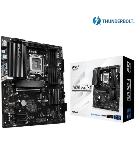 Материнская плата ASRock Z890 PRO-A, LGA1851, Intel Z890, ATX